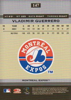 2005 Donruss Greats #147 Vladimir Guerrero Back