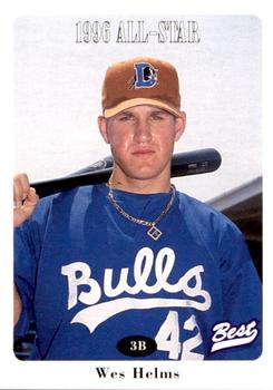 1996 Best Carolina League All-Stars 2 #15 Wes Helms Front
