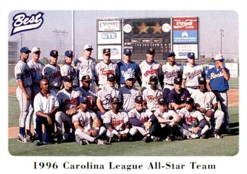 1996 Best Carolina League All-Stars 2 #24 Team Photo Front