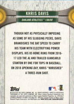 2018 Topps National Baseball Card Day #11 Khris Davis Back