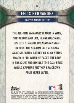 2018 Topps National Baseball Card Day #12 Felix Hernandez Back