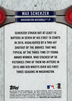 2018 Topps National Baseball Card Day #30 Max Scherzer Back