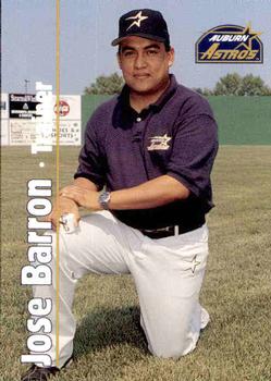 1995 Multi-Ad Auburn Astros #9 Jose Barron Front
