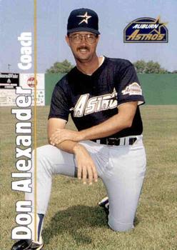 1995 Multi-Ad Auburn Astros #26 Don Alexander Front