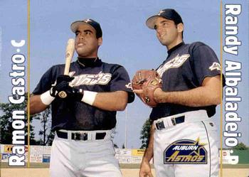 1995 Multi-Ad Auburn Astros #30 Ramon Castro / Randy Albaladejo Front