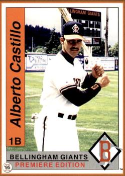 1995 Bellingham Giants #33 Alberto Castillo Front
