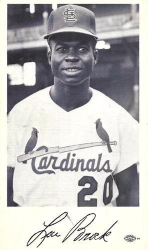 1965 St. Louis Cardinals Photocards #NNO Lou Brock Front