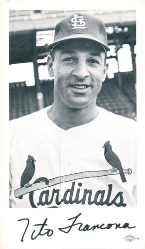 1965 St. Louis Cardinals Photocards #NNO Tito Francona Front