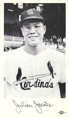 1965 St. Louis Cardinals Photocards #NNO Julian Javier Front