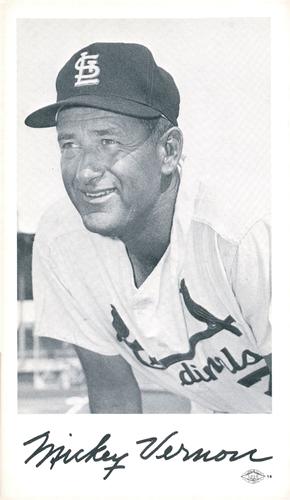 1965 St. Louis Cardinals Photocards #NNO Mickey Vernon Front