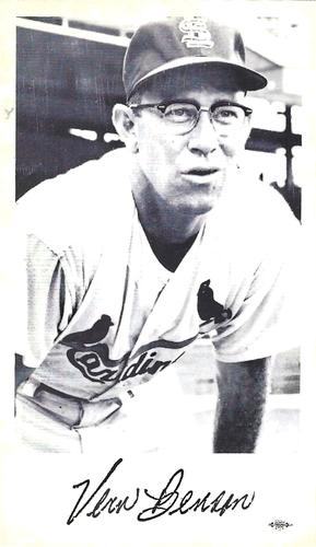 1964 St. Louis Cardinals Photocards #NNO Vern Benson Front