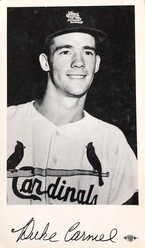 1963 St. Louis Cardinals Photocards #NNO Duke Carmel Front