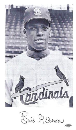 1963 St. Louis Cardinals Photocards #NNO Bob Gibson Front