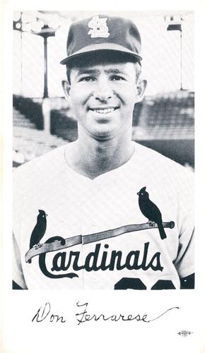 1962 St. Louis Cardinals Photocards #NNO Don Ferrarese Front