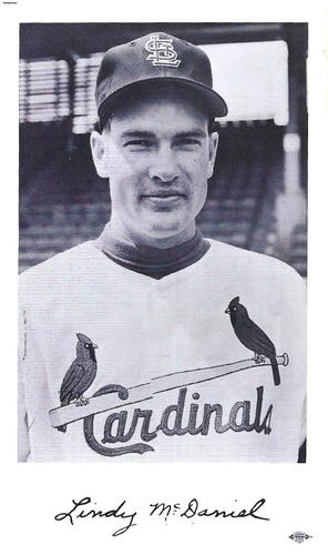 1962 St. Louis Cardinals Photocards #NNO Lindy McDaniel Front