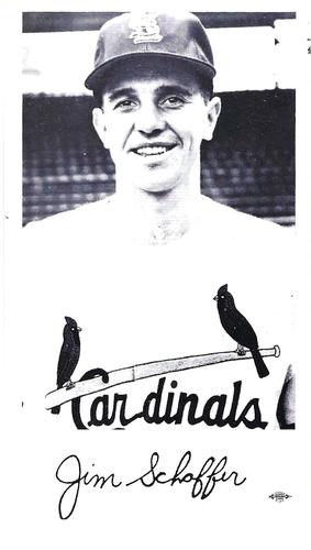 1961 St. Louis Cardinals Photocards #NNO Jim Schaffer Front