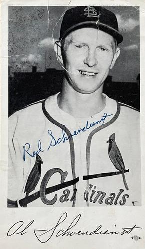 1961 St. Louis Cardinals Photocards #NNO Red Schoendienst Front