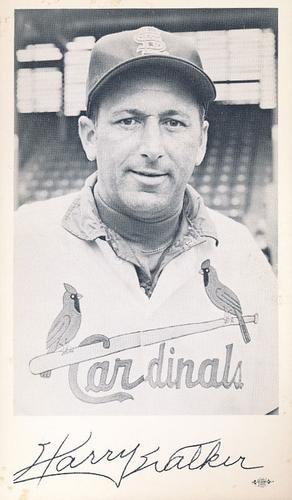 1961 St. Louis Cardinals Photocards #NNO Harry Walker Front