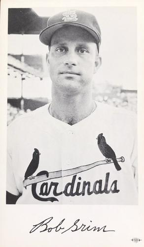 1960 St. Louis Cardinals Photocards #NNO Bob Grim Front