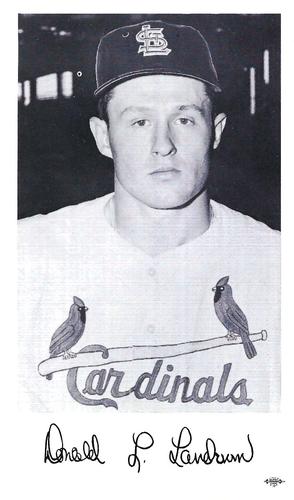 1960 St. Louis Cardinals Photocards #NNO Don Landrum Front