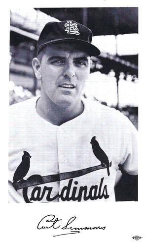1960 St. Louis Cardinals Photocards #NNO Curt Simmons Front