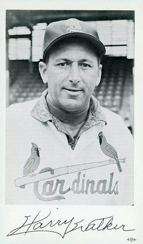 1960 St. Louis Cardinals Photocards #NNO Harry Walker Front