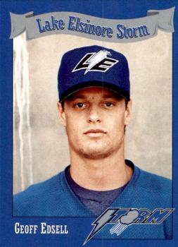 1995 Lake Elsinore Storm #13 Geoff Edsell Front