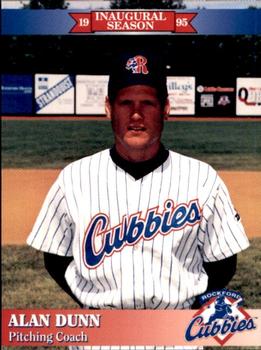 1995 Rockford Cubbies #NNO Alan Dunn Front