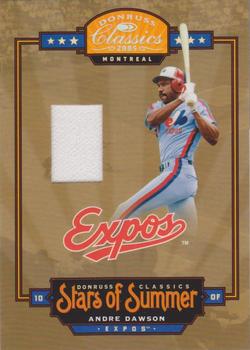 2005 Donruss Classics - Stars of Summer Material #BOS-1 Andre Dawson Front