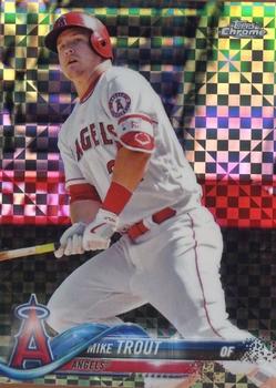 2018 Topps Chrome - X-Fractor #100 Mike Trout Front