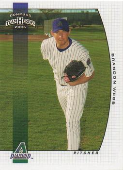 2005 Donruss Team Heroes #20 Brandon Webb Front