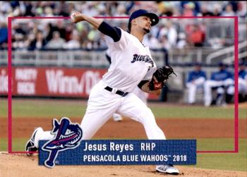 2018 Grandstand Pensacola Blue Wahoos #NNO Jesus Reyes Front
