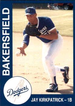 1993 Cal League Bakersfield Dodgers #14 Jay Kirkpatrick Front
