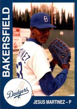 1993 Cal League Bakersfield Dodgers #18 Jesus Martinez Front