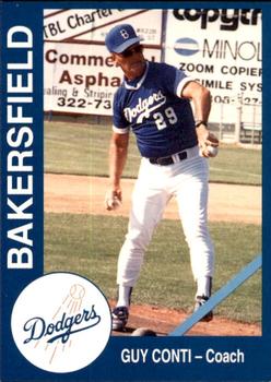 1993 Cal League Bakersfield Dodgers #29 Guy Conti Front