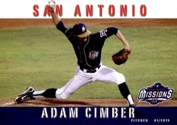 2015 Grandstand San Antonio Missions #6 Adam Cimber Front