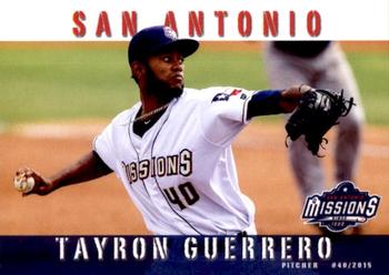 2015 Grandstand San Antonio Missions #12 Tayron Guerrero Front