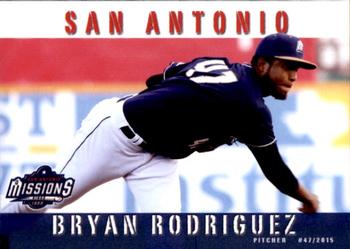 2015 Grandstand San Antonio Missions #27 Bryan Rodriguez Front