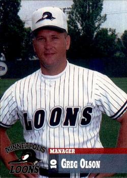 1995 Minneapolis Loons #15 Greg Olson Front