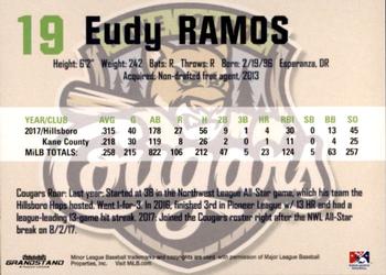 2018 Grandstand Kane County Cougars #22 Eudy Ramos Back
