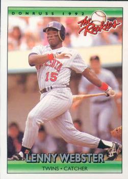 1992 Donruss The Rookies #124 Lenny Webster Front