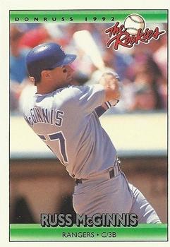 1992 Donruss The Rookies #72 Russ McGinnis Front