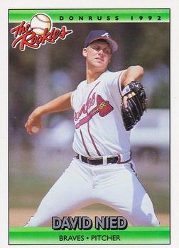 1992 Donruss The Rookies #86 David Nied Front