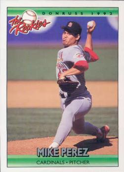 1992 Donruss The Rookies #94 Mike Perez Front