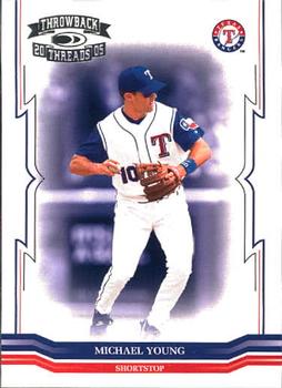 2005 Donruss Throwback Threads #136 Michael Young Front
