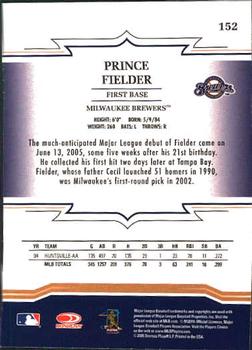 2005 Donruss Throwback Threads #152 Prince Fielder Back