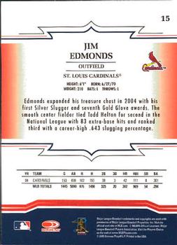 2005 Donruss Throwback Threads #15 Jim Edmonds Back