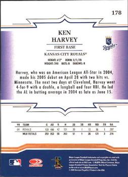 2005 Donruss Throwback Threads #178 Ken Harvey Back