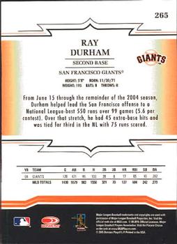 2005 Donruss Throwback Threads #265 Ray Durham Back