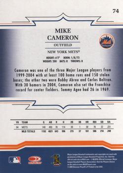 2005 Donruss Throwback Threads #74 Mike Cameron Back